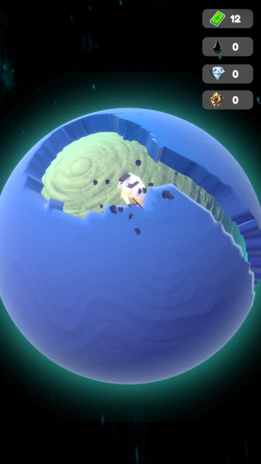 #5. 3D Planet Miner (iOS) 由: Guray Tastan