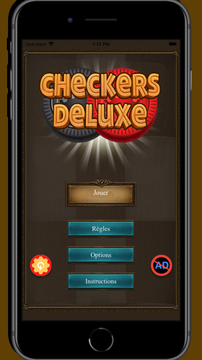 Checker game  checkers deluxe