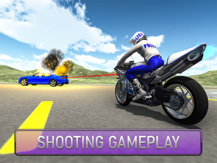 Shooting Mission Biker Police