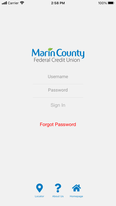Marin County FCU Screenshot