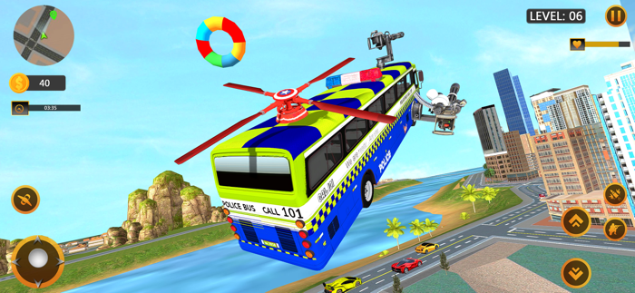 Flying Police Bus Driver