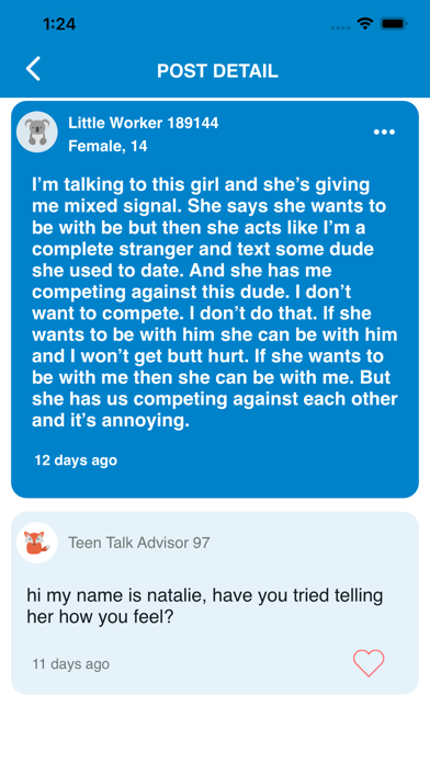 Teen Talk: Teens support Teens Screenshot