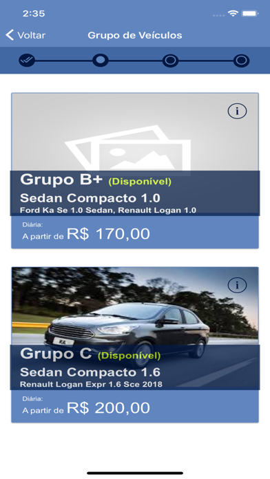 Zapp - aluguel de carros Screenshot