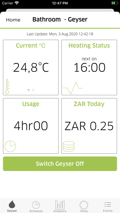 Tracker Smart Home App Screenshot