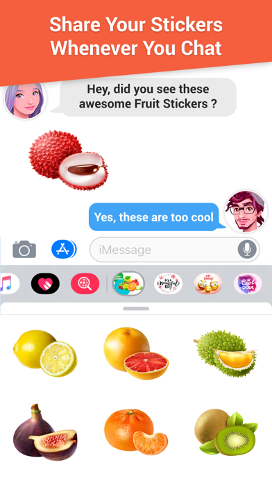 Fruit Stickers Pack Screenshot