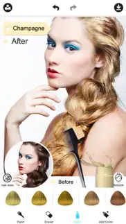 hair color dye -hairstyles wig iphone screenshot 2