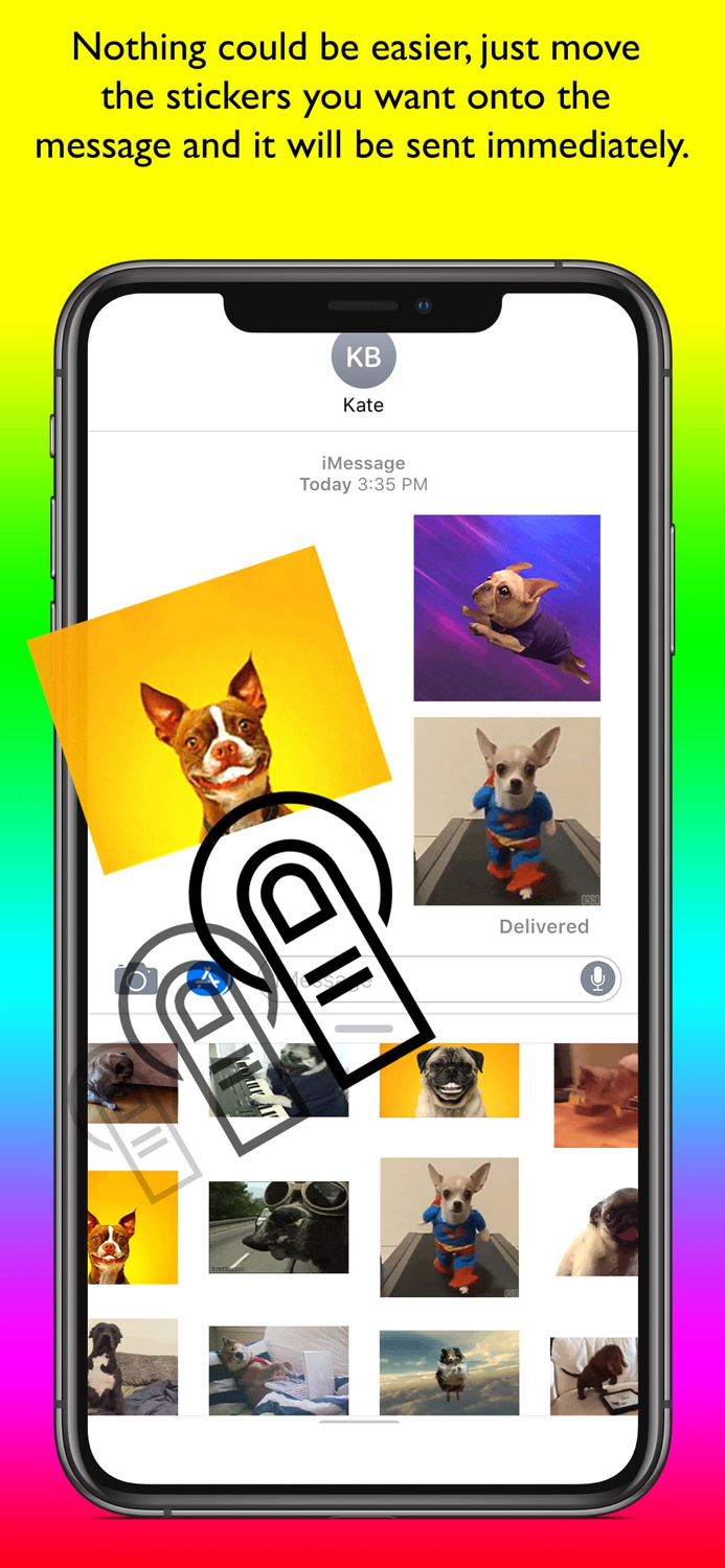 Animated Dog Stickers