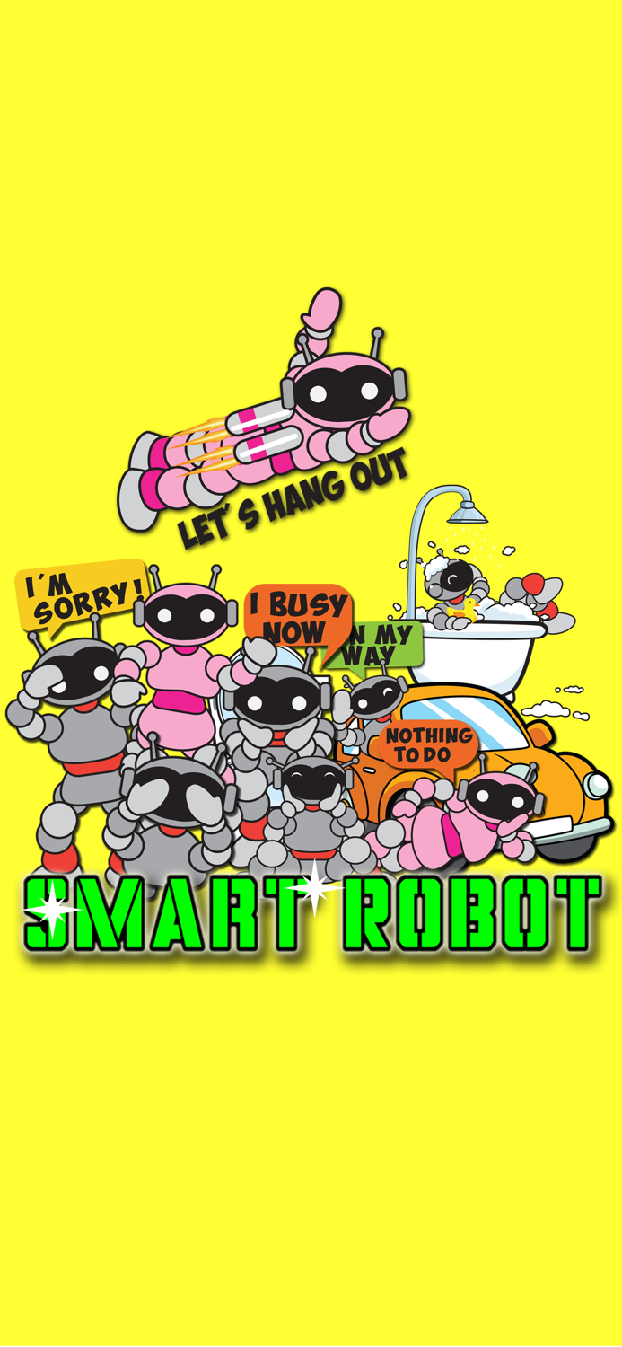Smart Robot Animated Sticker