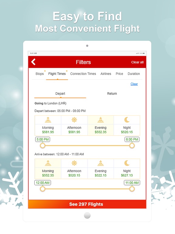 CheapFareGuru iPad screenshot 3 - Travel app