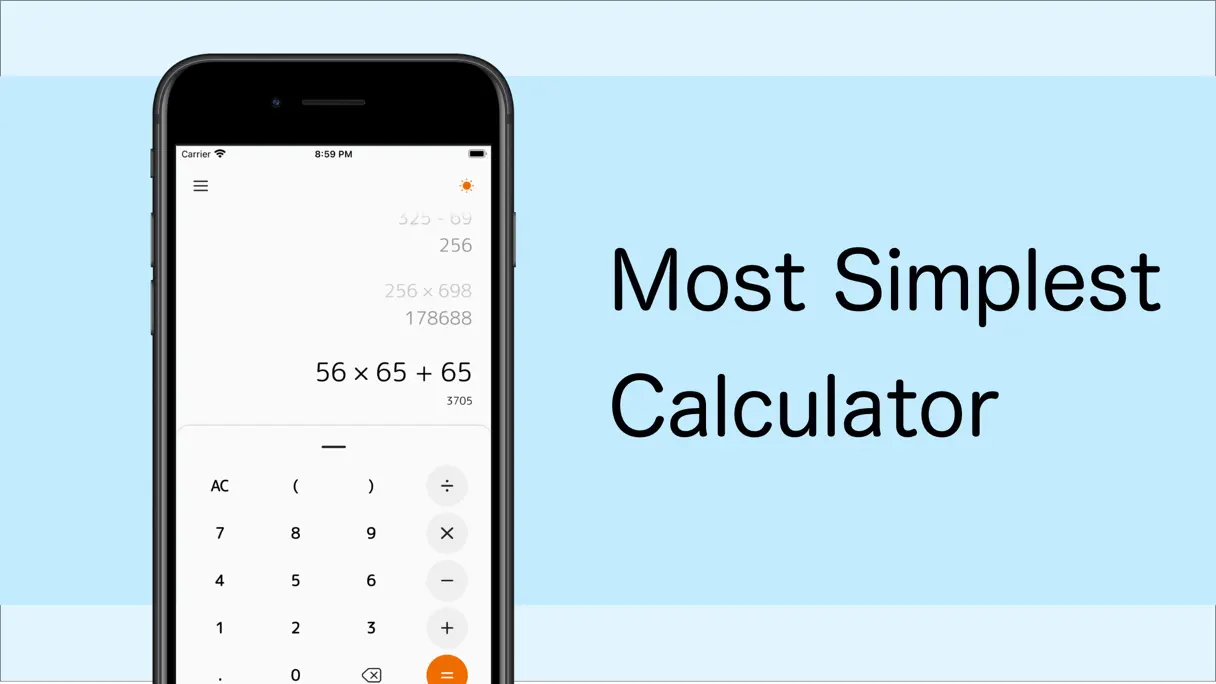 Simple Calculator・Easy & Cool screenshot 1