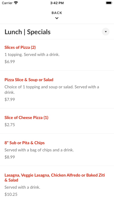 Mediterraneo Pizza Screenshot