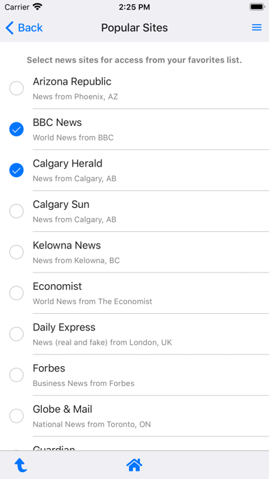 Online News Screenshot