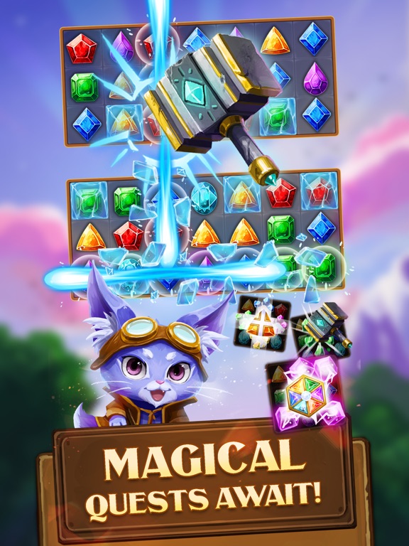 Screenshot #6 pour Fantasy Gems : Match 3 Puzzle