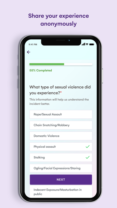 Safecity App Screenshot