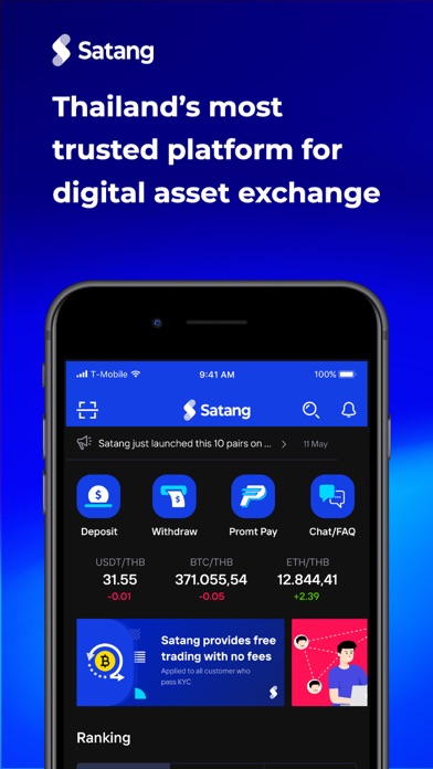 Screenshot #1 pour Satang Pro: Bitcoin Exchange