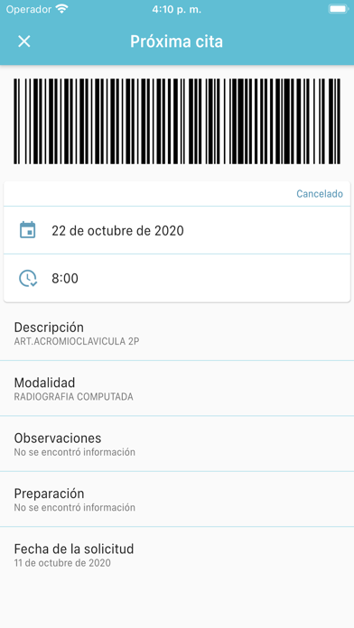 EMESALUD Screenshot