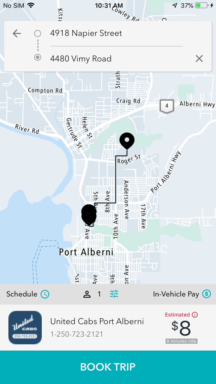 United Cabs Port Alberni