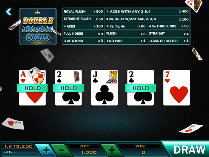 Deuces Wild Bonus Video Poker