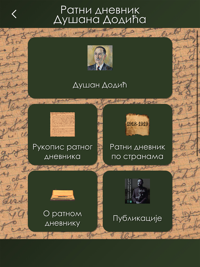 Dusan Dodic ratni dnevnik