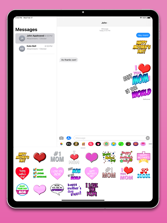 Mothers Day Fun Stickers