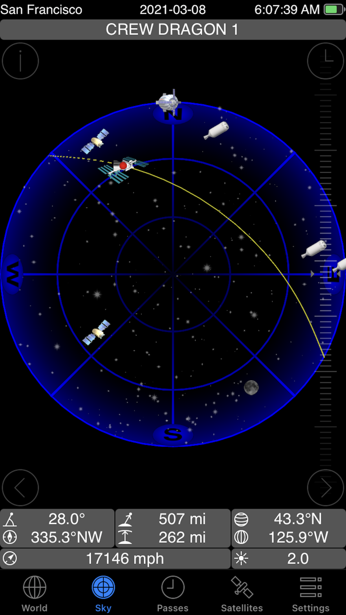 GoSatWatch Satellite Tracking