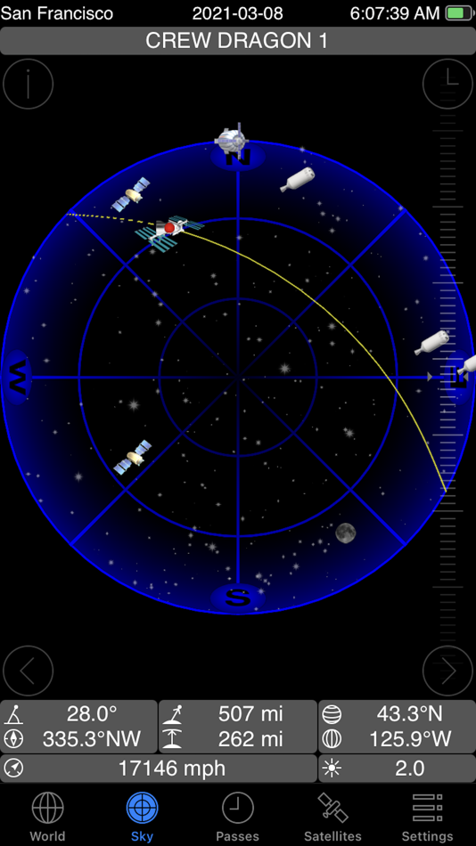#2. GoSatWatch Satellite Tracking (iOS) 由: GoSoftWorks
