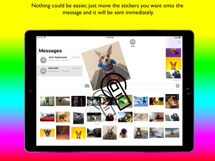 Animated Dog Stickers