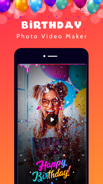 Birthday Video Maker - status Screenshot