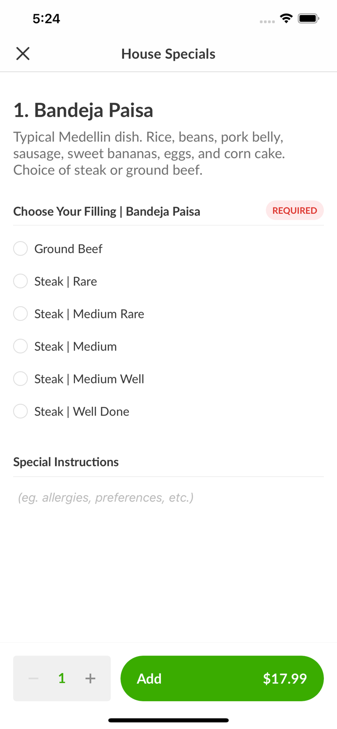 Las Palmas Restaurant To Go