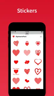 love hearts - stickers & emoji iphone screenshot 1