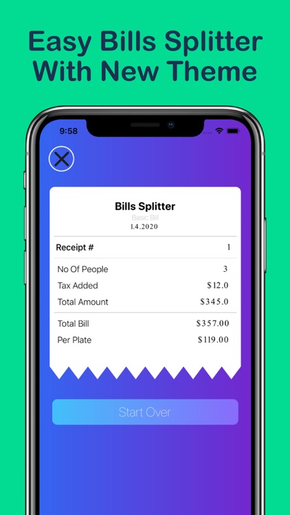 Bills Splitter Widget - budget