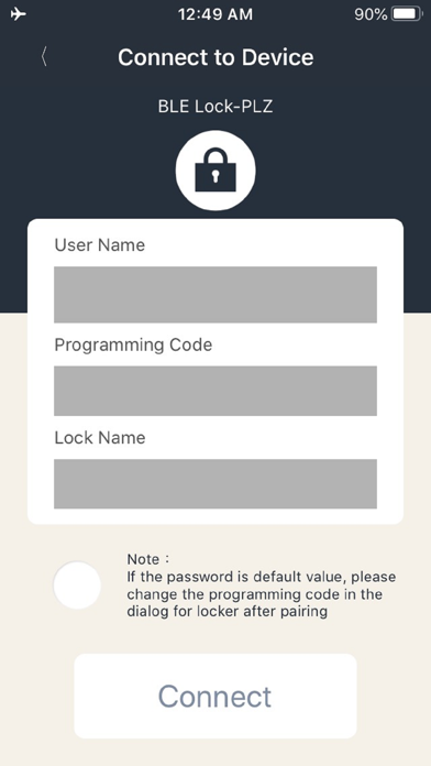 BLE Smart Lock Screenshot