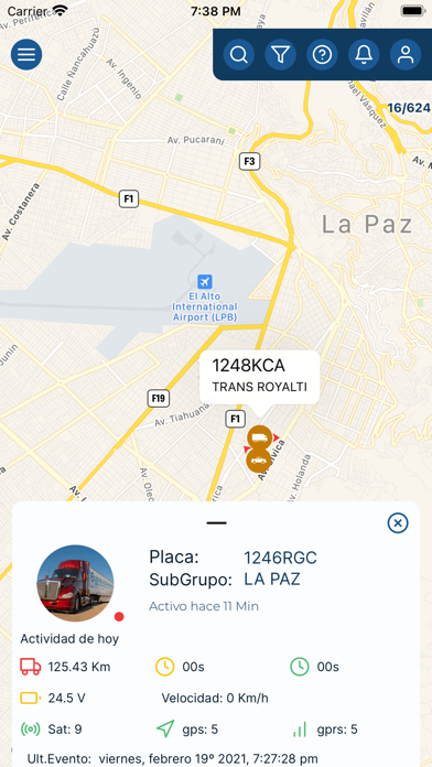 Boltrack Gestión Móvil Screenshot
