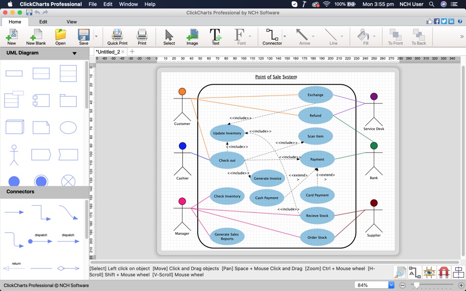 #2. ClickCharts Professional (macOS) 由: NCH Software
