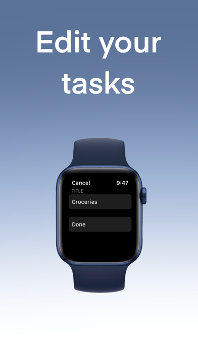 Screenshot #1 pour ScrollTask - Watch To-Do List