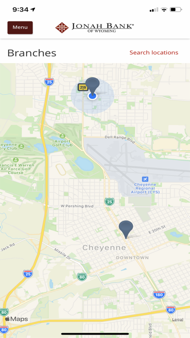 Jonah Bank of Wyoming Screenshot