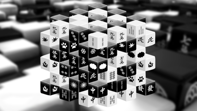 Screenshot #3 pour Black & White Mahjong 3D