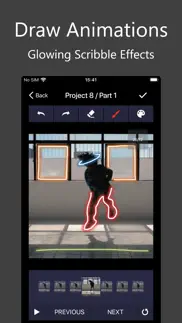 scribble video editor: neon fx iphone screenshot 1