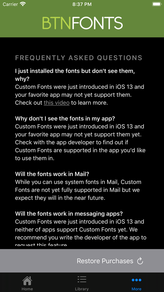 #6. BTN Fonts (iOS) 由: Mister Retro