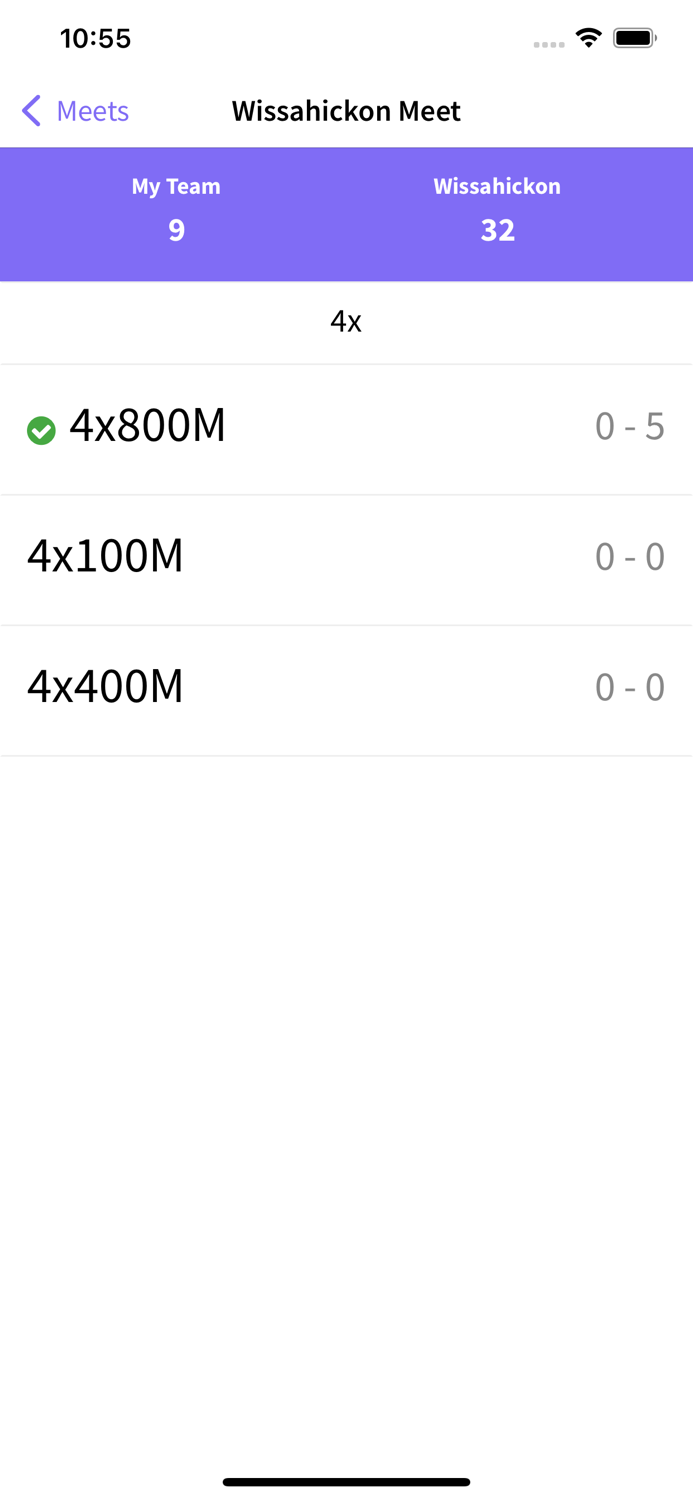 Track and Field Dual Meet Scorer