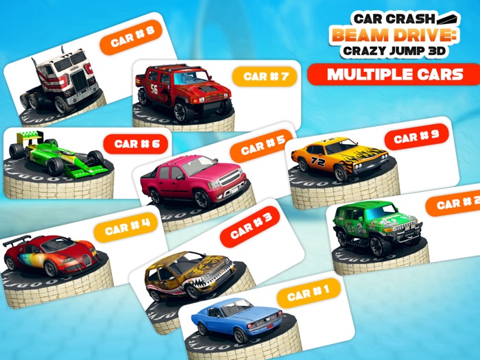 Car Crash Crazy Beam Drive 3D