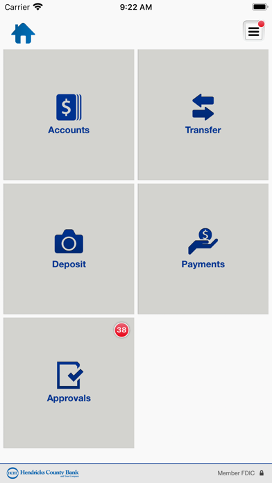 Hendricks County Bank Business Screenshot