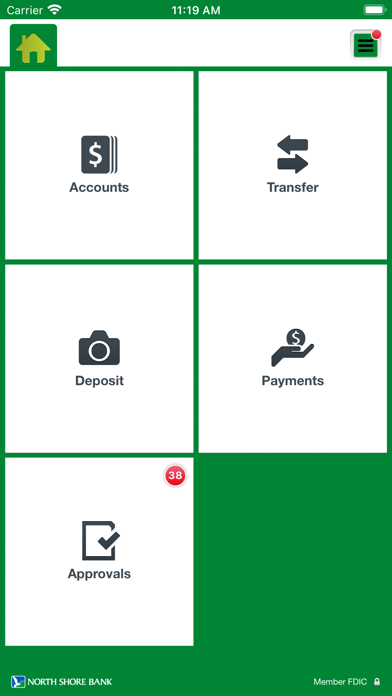 North Shore Bank Business Screenshot