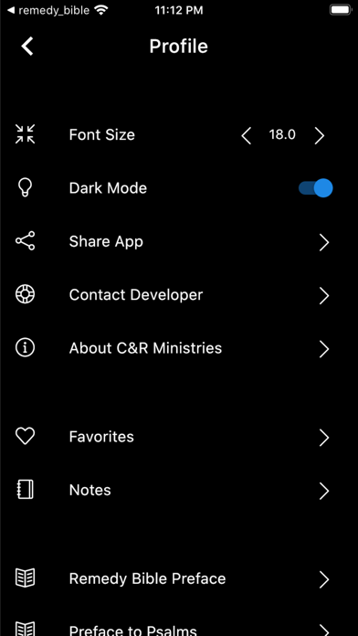 Remedy Bible Screenshot