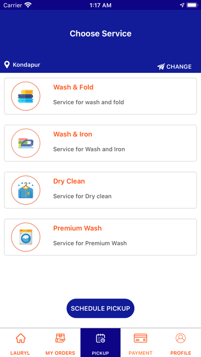 Lauryl - The Laundry App Screenshot