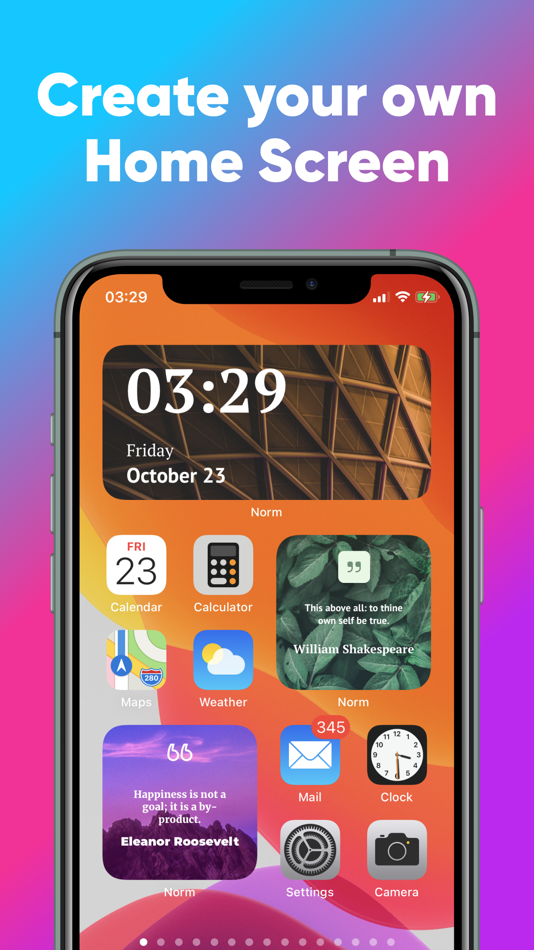 #4. Norm - Widgets for Home Screen (iOS) 由: Ilia Kukshtel