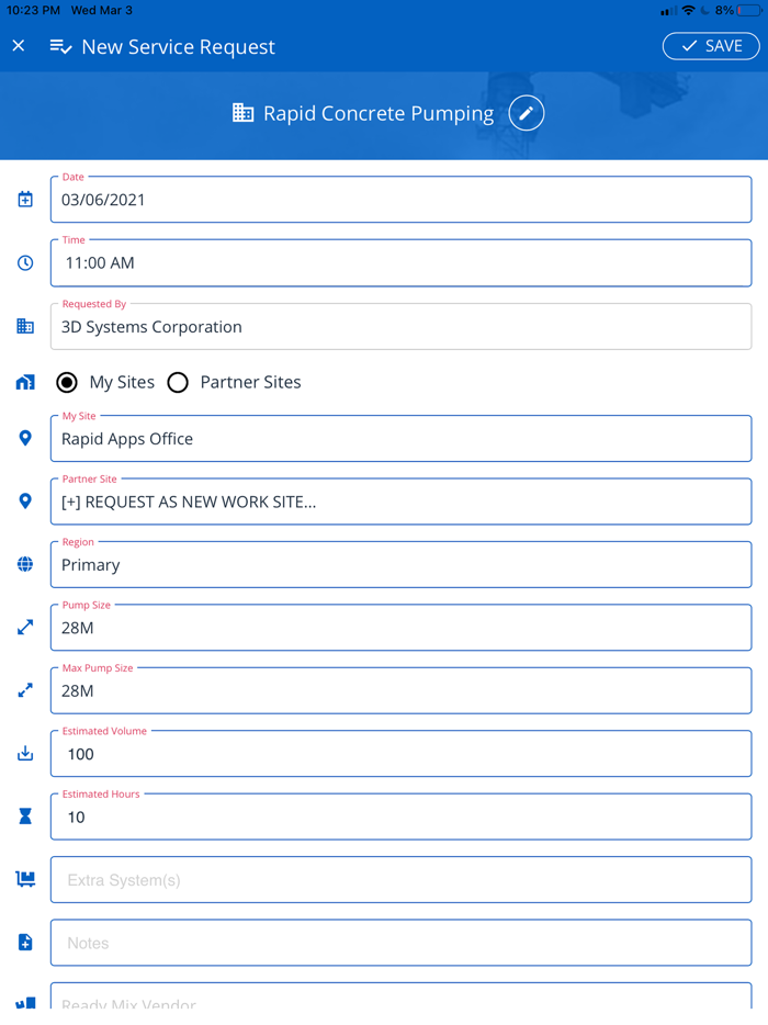Rapid Service Request
