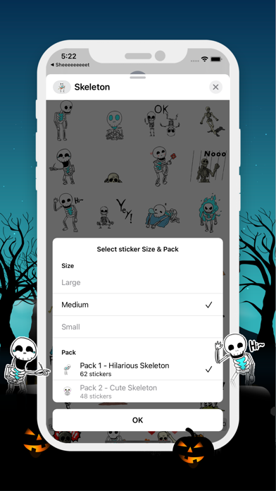 Halloween Skeleton Animated Screenshot