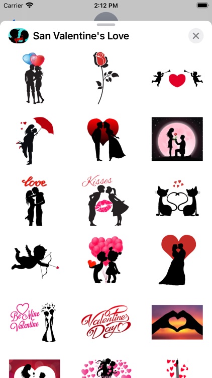 San Valentine's Love Stickers