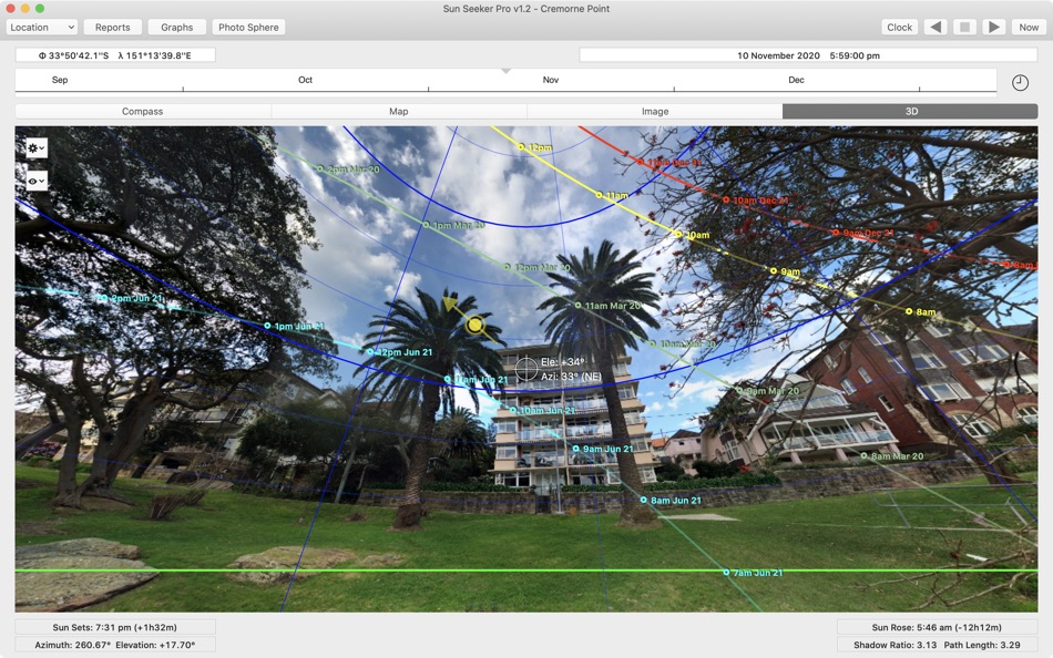 #1. Sun Seeker Pro (macOS) Με: ozPDA